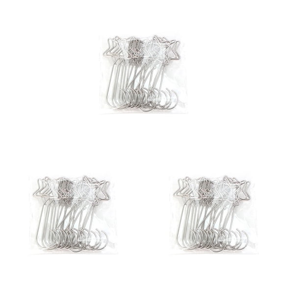 Ornament Hooks, Christmas Ornament Hangers, 60 Pcs Christmas Ornament Hooks, Metal Hooks for Ornaments, Metal Wire Ornaments Hooks Anchors for Xmas Tree Xmas Balls Party Decorations