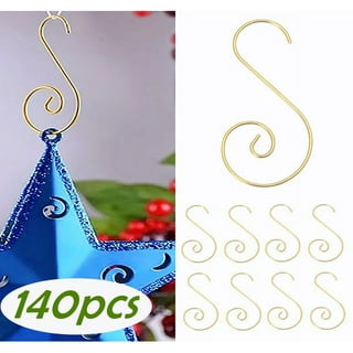 Stuffygreenus 100 Pieces Christmas Ornament Hooks S Shaped