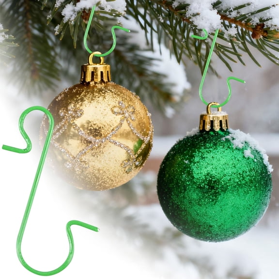 Ornament Hooks Ornament Hooks Ornament Hangers Ornament Hook for Trees Metal Wire Ornaments Hooks for Xmas Tree Decorations Hangin, Green