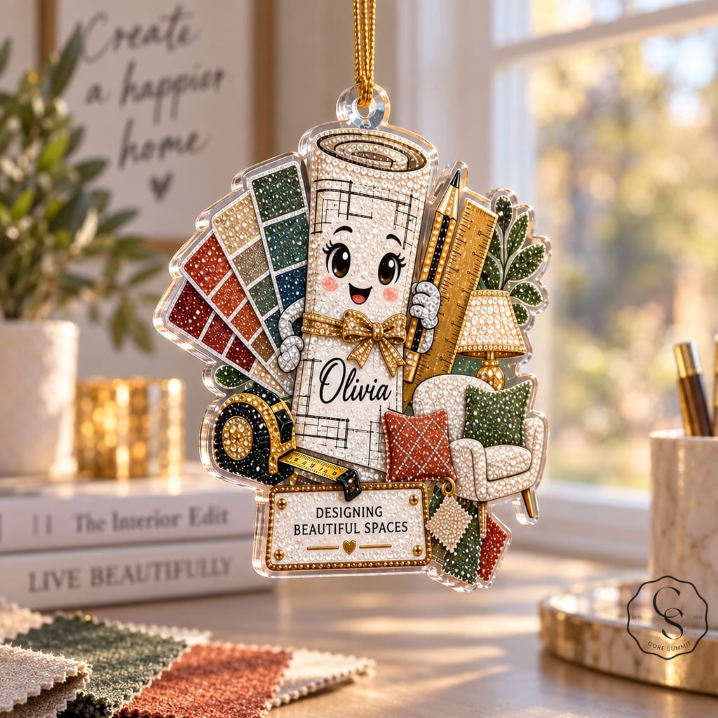 Ornament Interior Designer Tools Acrylic Christmas Tree Hanging Gift ...