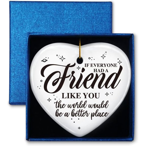 Ornament Keepsake Sign Gift for Friend, Birthday Christmas Graduation Friendship Thank You Appreciation Gift