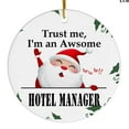 thumbnail image 1 of Ornament Kits 2025,Christmas Ornaments 2025 - Trust Me I'm An Awsome Hotel Manager Christmas Ornaments, Hotel Manager Ornaments Christmas Tree Decor, Xmas Ornaments 2025, 1 of 3