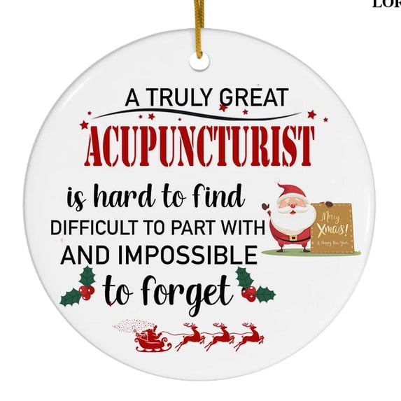 Ornament Kits 2025, Christmas Ornaments - Acupuncturist Ornament, Acupuncturist Christmas Ornaments 2025, Acupuncturist Decor for Office, Room, Home - Holiday Present Ideas