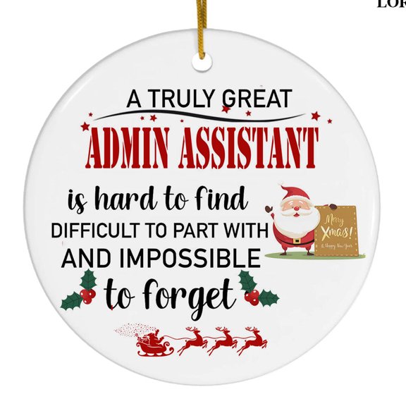 Ornament Kits 2025, Christmas Ornaments - Admin Assistant Ornament, Admin Assistant Christmas Ornaments 2025, Admin Assistant Decor for Office, Room, Home - Holiday Present Ideas