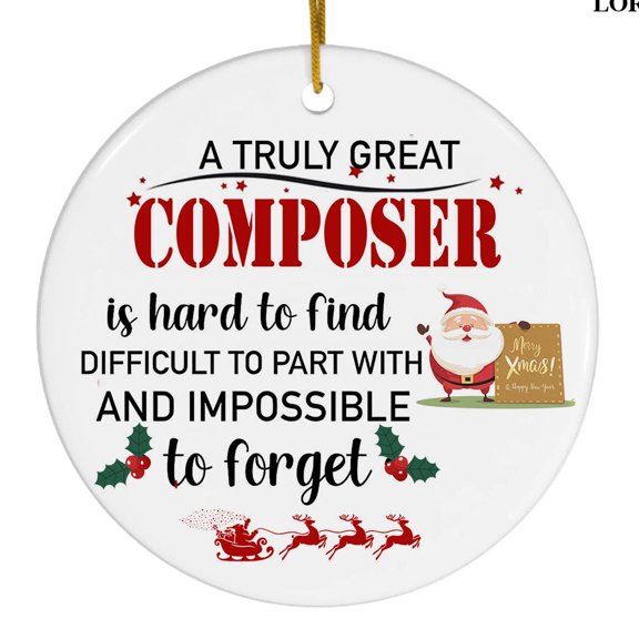 Ornament Kits 2025, Christmas Ornaments - Composer Ornament, Composer Christmas Ornaments 2025, Composer Decor for Office, Room, Home - Holiday Present Ideas