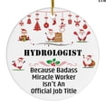 thumbnail image 1 of Ornament Kits 2025, Ornaments 2025 - Hydrologist Ornaments Christmas 2025, Birthday Gifts for Mom, Dad, Grandma, Grandpa, Hydrologist Christmas Tree Decoration Ceramic Ornament, 1 of 3