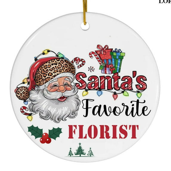 Ornament Kits 2025,Tree Ornaments - Santa’s Favorite Florist Ornament Decoration 2025, Florist Christmas Tree Gifts, Christmas Tree Decor, Christmas Keepsake