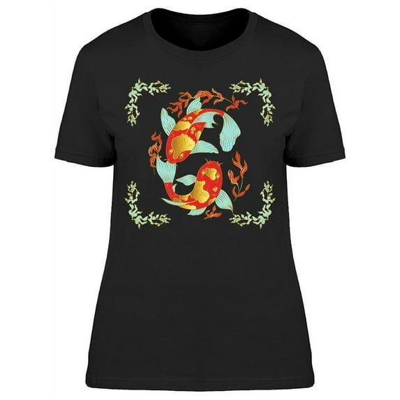 Ornament Koi Fish T-Shirt Women -Image by Shutterstock, Female Large