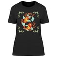 thumbnail image 1 of Ornament Koi Fish T-Shirt Women -Image by Shutterstock, Female Medium, 1 of 2