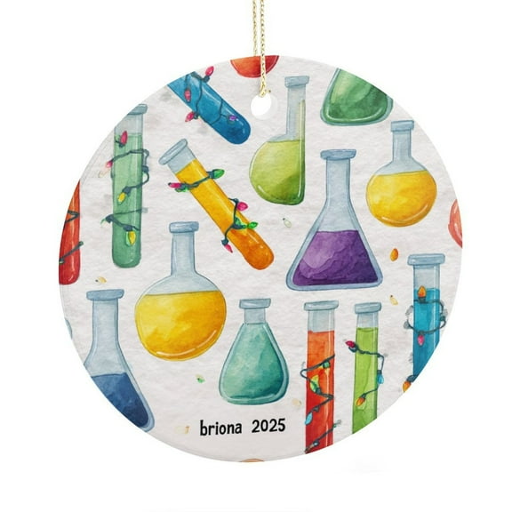 Ornament Personalized Chemistry Christmas Decoration Keepsake Ornament Gift for Chemistry Lover Christmas Tree Decorations Ornament Xmas Present