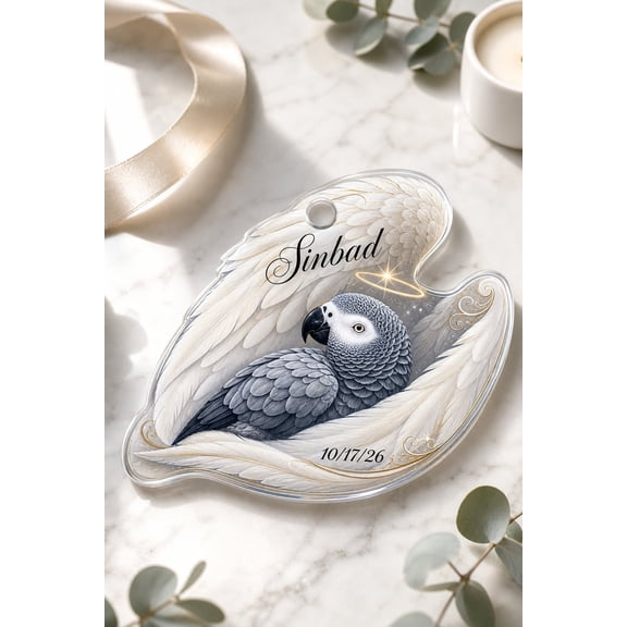 Ornament Personalized Parrot Angel Wings Hanging Decor for Bird Lovers