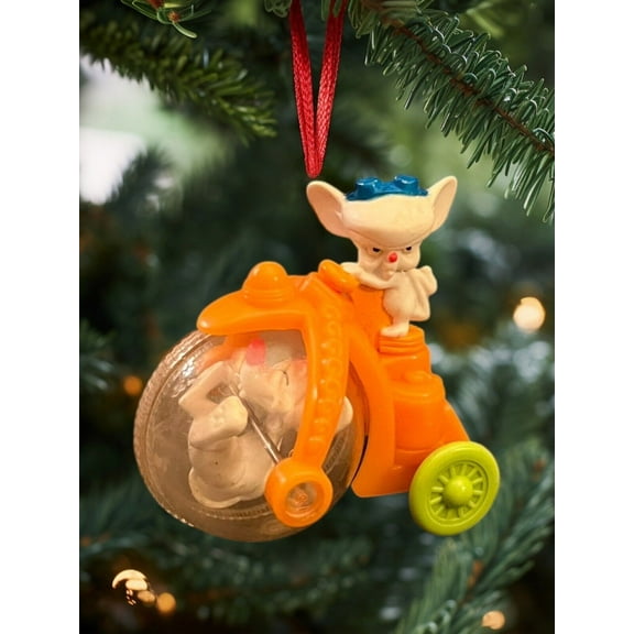 Ornament Pinky & The Brain Animaniacs Bike Mice Mouse Figure Figurine Charm 3