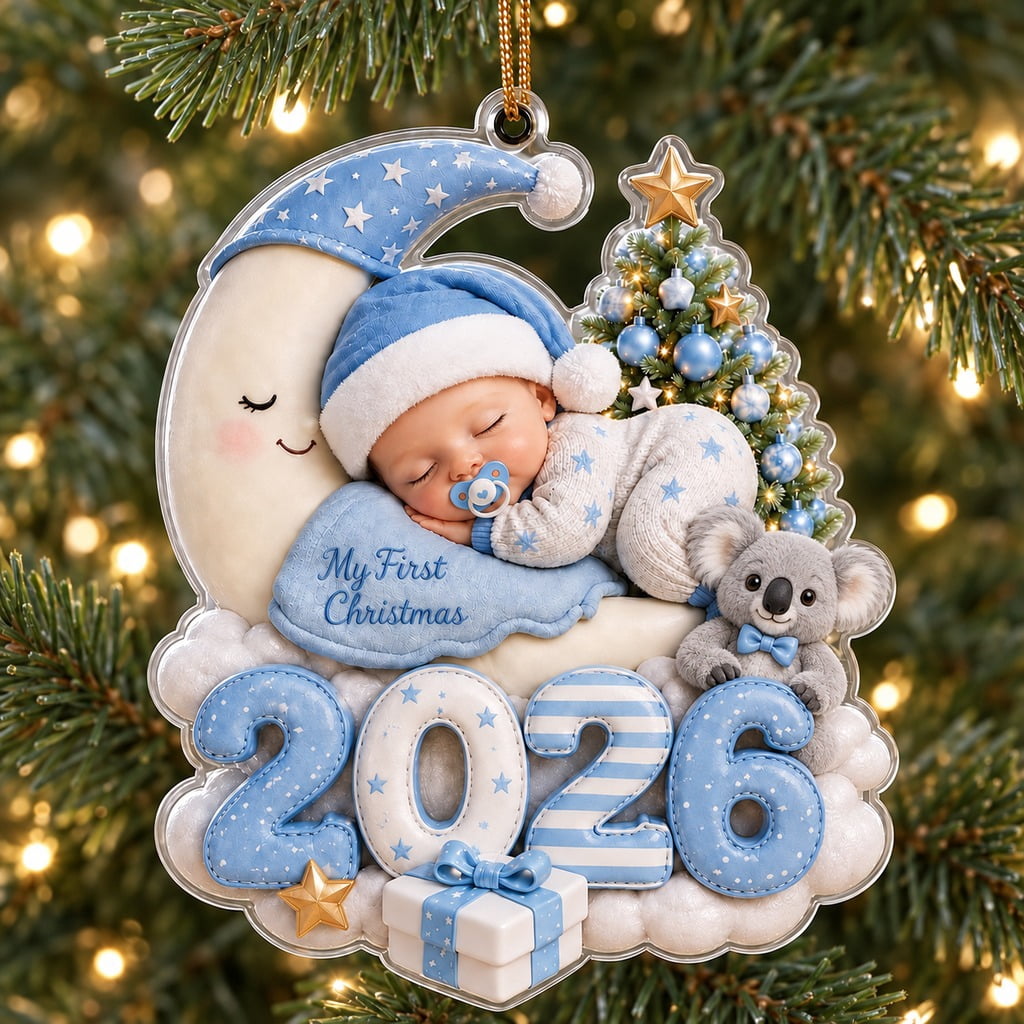Ornament Powder Blue Koala First Christmas 2026 Tree Keepsake for New ...