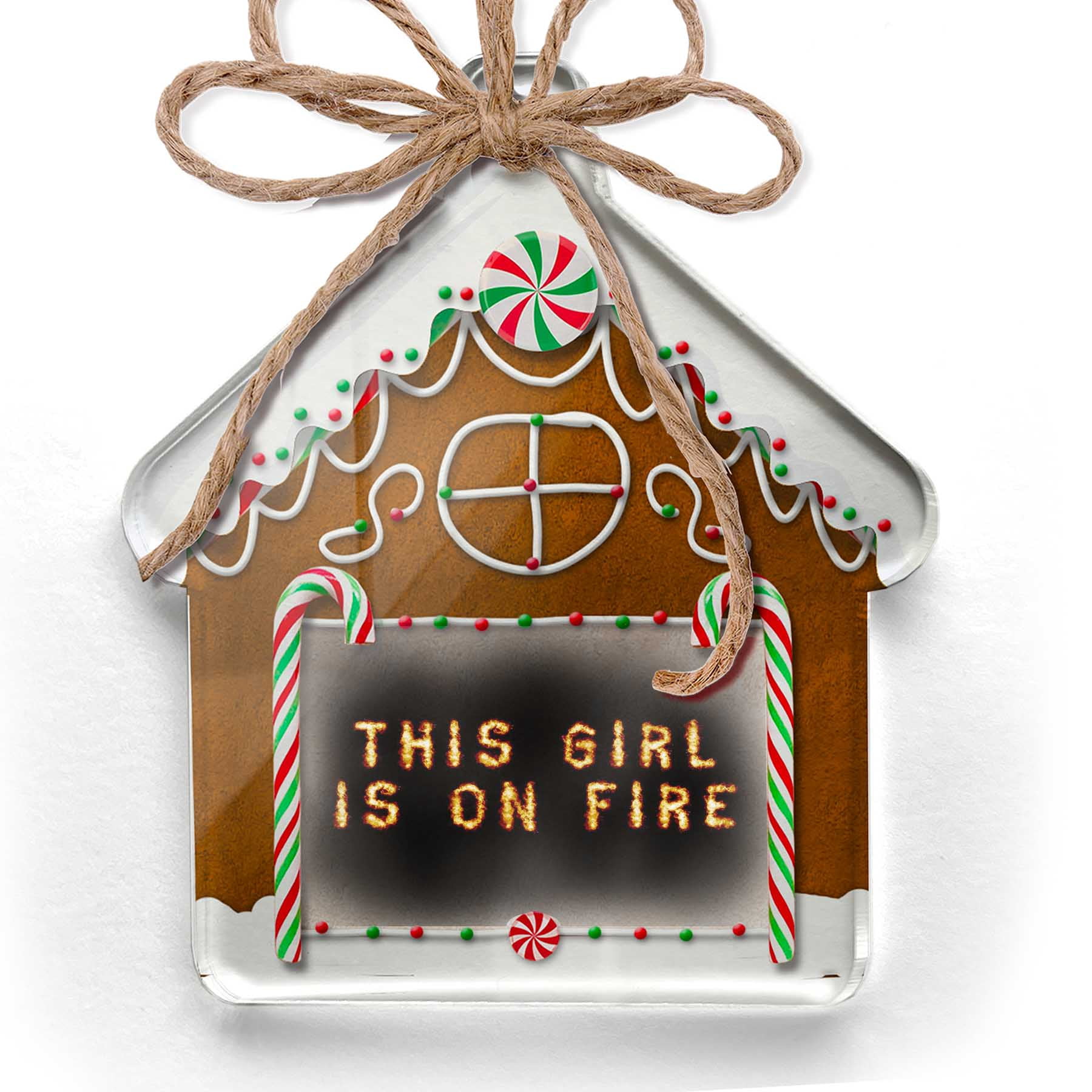 Ornament Printed One Sided This Girl Is On Fire Fire Explosion ...