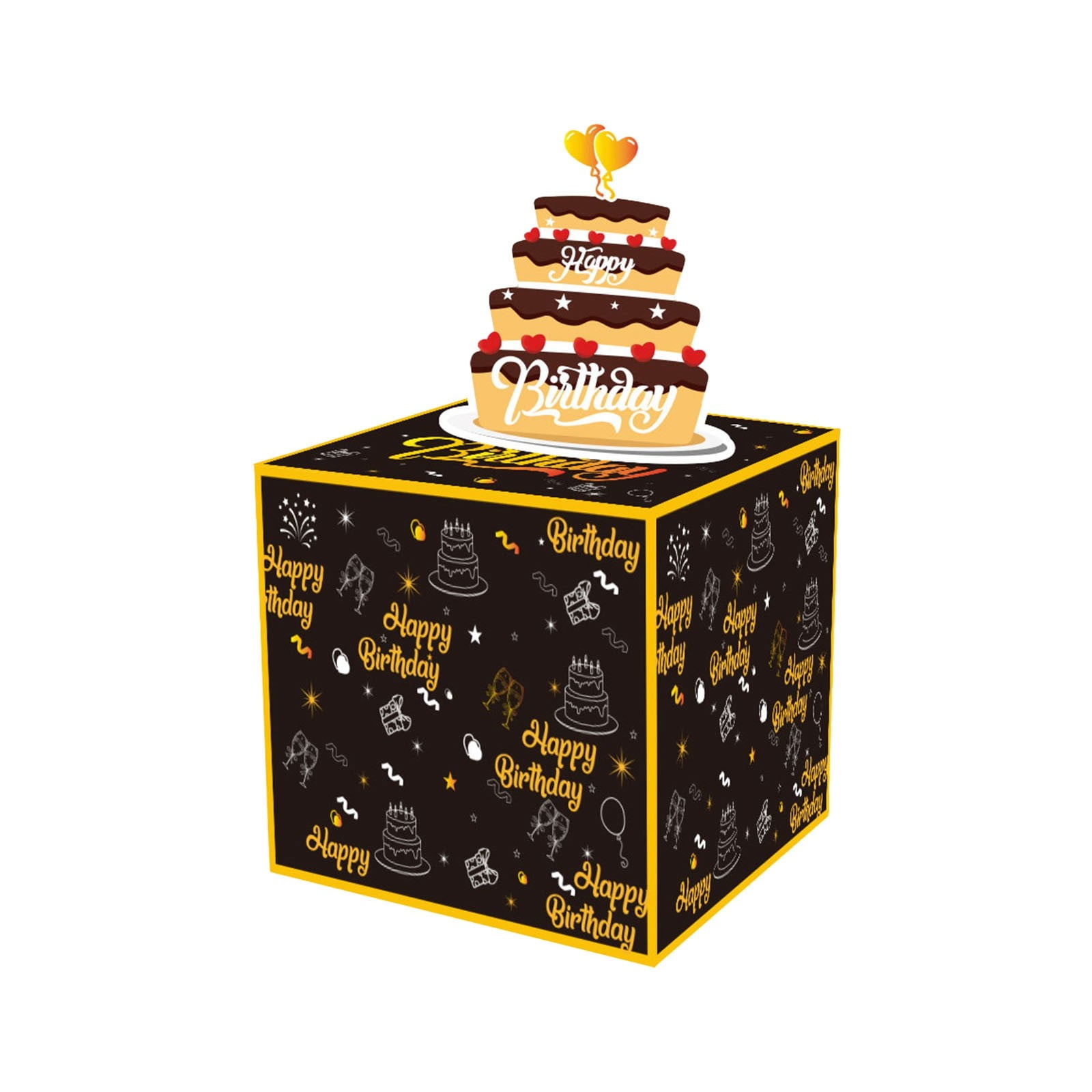 Ornament Set Birthday Box For Pull Roll Boxes For Kids Adults With ...