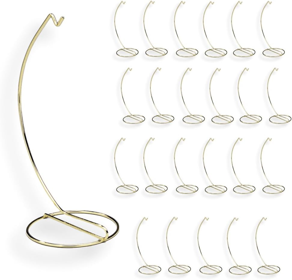 Ornament Set Of 24 Brass Metal Christmas Ornament Hangers 7Inch
