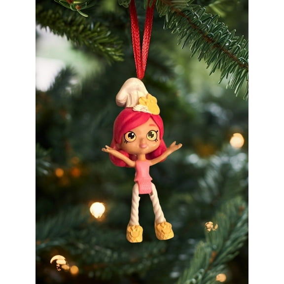 Ornament Shopkins Happy Places GOLDIE BOW Lil Shoppie Doll Figure 2 Figurine