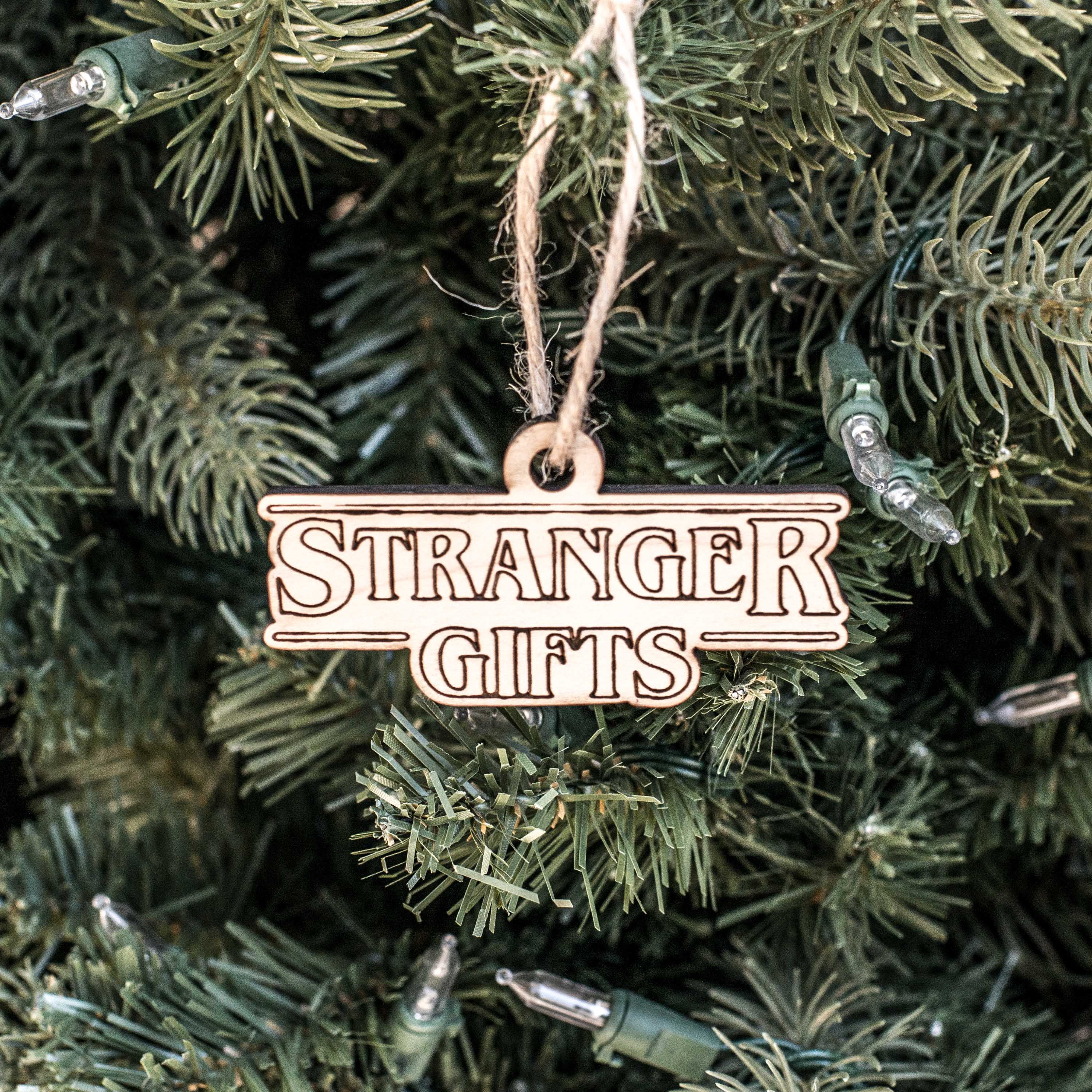 Ornament - Stranger Gifts - Raw Wood 2x3in Ornament - Stranger Gifts - Raw Wood 2x3in