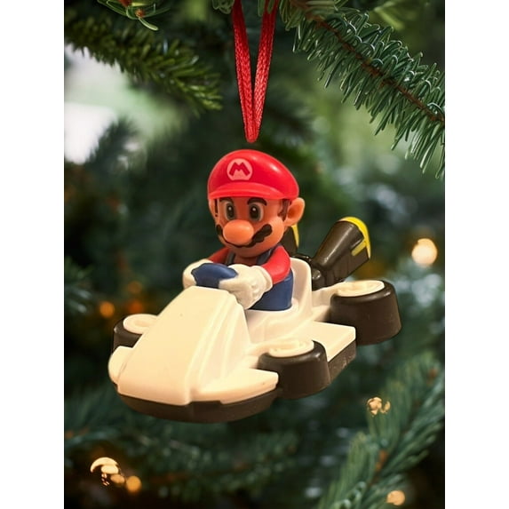 Ornament Super Mario Kart Toad Nintendo Mushroom Car Racer Figure Figurine Charm