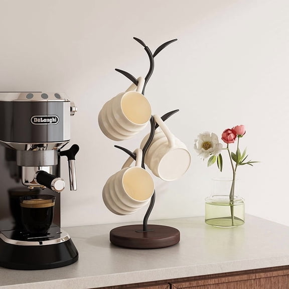 Ornament Tree Shaped Cup Holder, Home Living Room Decoration Cup Holder, Upside Down Tea Cup Storage Rack, Entrance Key Storage