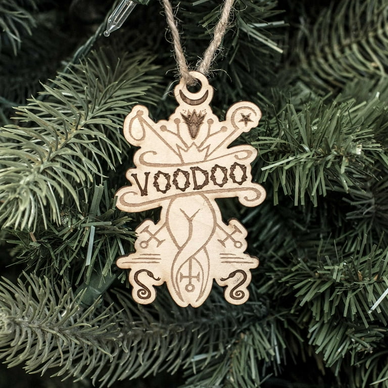 Ornament - Voodoo- Raw Wood 3x4in Ornament - Voodoo- Raw Wood 3x4in