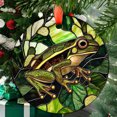 thumbnail image 1 of Ornament Window Hanging,Green Frog Suncatcher Diamond Glass Panel Amphibians Sun Catchers Decor for Birthday for Women, Men, Wife, Aunt, and Mom, 2025, 2025, Holiday Decoration,, 1 of 5