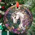 thumbnail image 1 of Ornament Window Hanging, Unicorn Flowers Suncatcher for Doors Home Sun Catchers Decoration and Christmas, Mother's Day Birthday Gifts for Women, Men, and Mom, 2025, Seasonal, 1 of 5