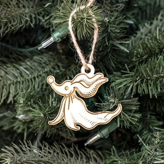 Ornament - Zero - Raw Wood 3x3in