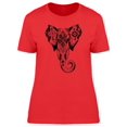 thumbnail image 1 of Ornamental African Elephant T-Shirt Women -Image by Shutterstock, Female Medium, 1 of 2