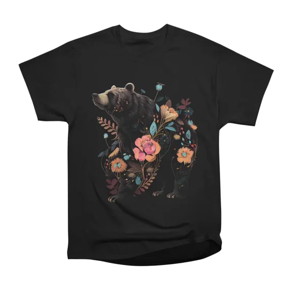 Ornamental Bear T-Shirt Tee Gift For Him Merch For Her Apparel For Friend