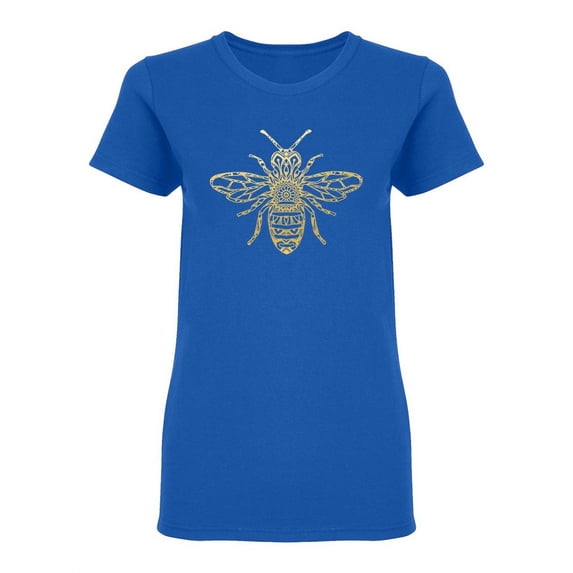 Ornamental Bee Shaped T-Shirt Women -Image by Shutterstock, Female Medium