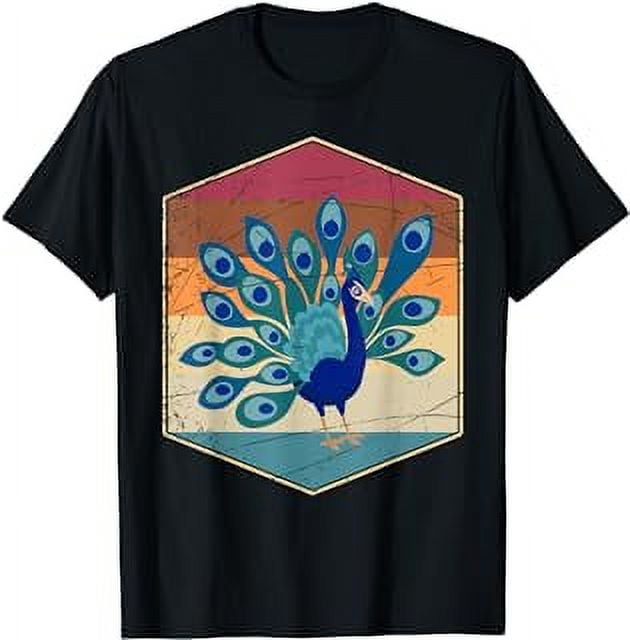 Ornamental Bird Retro Zoo Animal Peacock T-Shirt - Walmart.com