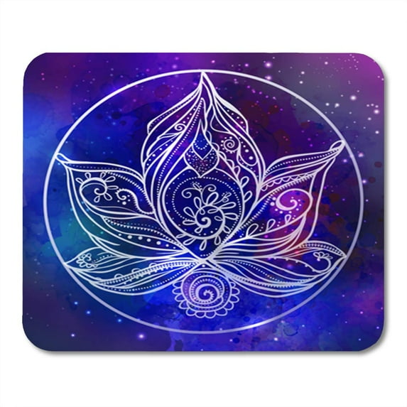 Ornamental Boho Lotus Flower Geometric for The and Stroud Mousepad Mouse Pad Mouse Mat 9x10 inch