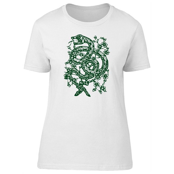 Ornamental Chinese Green Snake T-Shirt Men -Image by Shutterstock, Male Medium
