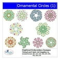 thumbnail image 1 of Ornamental Circles Embroidery Designs - All Popular Formats Included - Loaded on USB Stick, 1 of 10