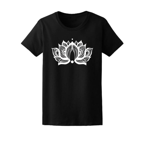 Ornamental Ethnic Lotus Flower T-Shirt Women -Image by Shutterstock, Female x-Large