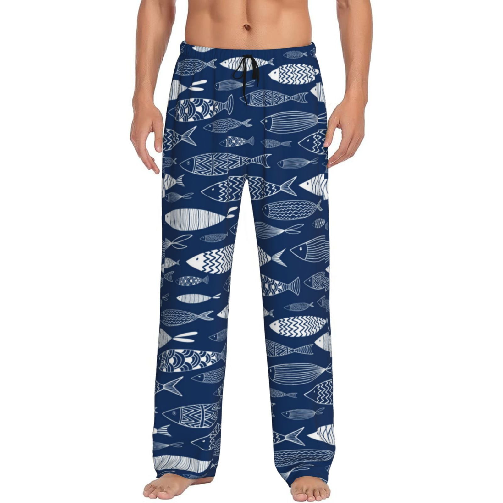 Ornamental Fish Mens Pajama Pants Bottoms with Pockets Soft Comfort Sleep Pants for Men Mens Pj Pants Lounge Pants Walmart