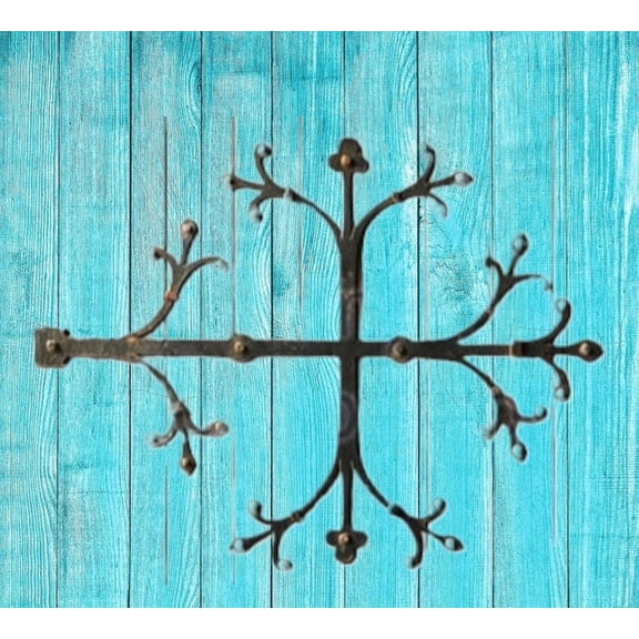 Ornamental Gate Hinges | Door Or Gate Handmade hinges in Iron with black finish Home Decor (PAIR)