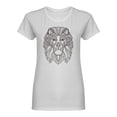 thumbnail image 1 of Ornamental Lion Head Design Shaped T-Shirt Women -Image by Shutterstock, Female x-Large, 1 of 2
