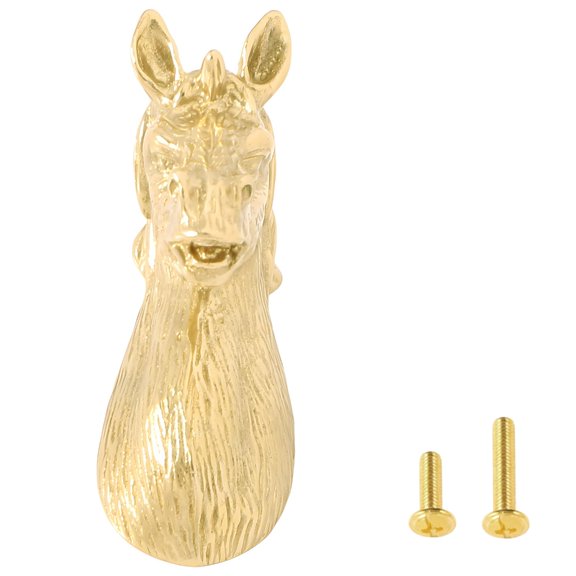 Ornamental Metal Horse Head Drawer Pull Cabinet Handle for Dressers, Sideboards and Furniture Front Face Home