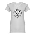 thumbnail image 1 of Ornamental Panda Head Shaped T-Shirt Women -Image by Shutterstock, Female Medium, 1 of 2