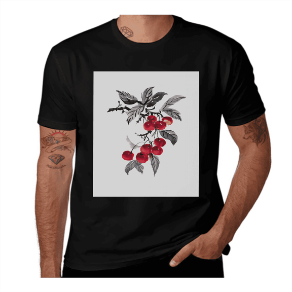 Ornamental Retro Pattern-Stripes-Pale Peach-Rose- Casual Streetwea Everyday Tshirt Comfortable Wear tee shirt