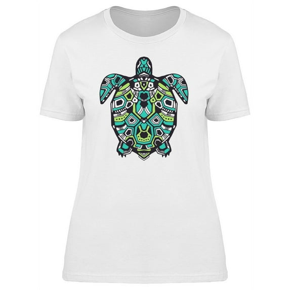 Ornamental Sea Turtle T-Shirt Women -Image by Shutterstock, Female Medium