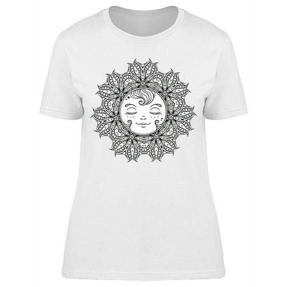 Ornamental Sun Graphic T-Shirt Women -Image by Shutterstock, Female Large