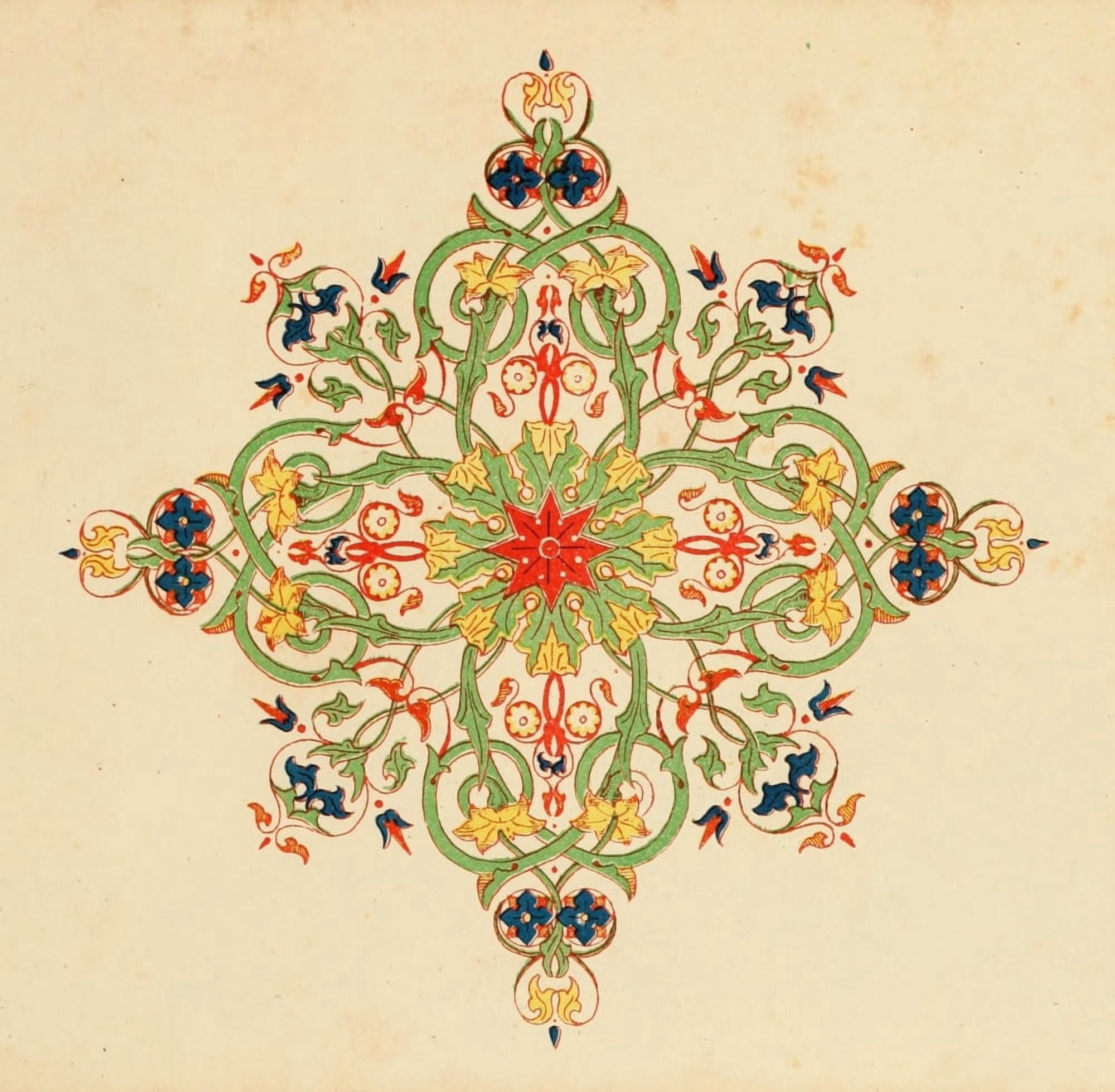 Ornamental designs by Fr Moises 1861-12 Canvas Art -  (18 x 24)