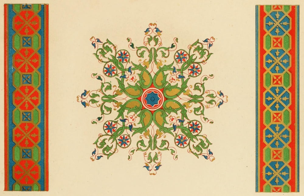 Ornamental designs by Fr Moises 1861-13 Canvas Art -  (18 x 24)