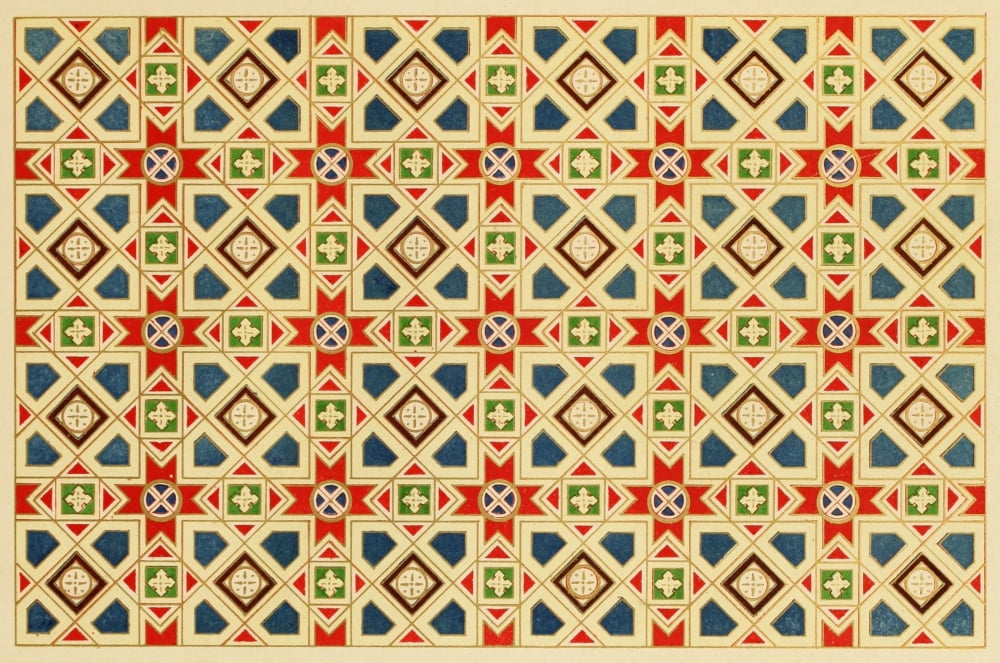 Ornamental designs by Fr Moises 1861-17 Canvas Art - (18 x 24)