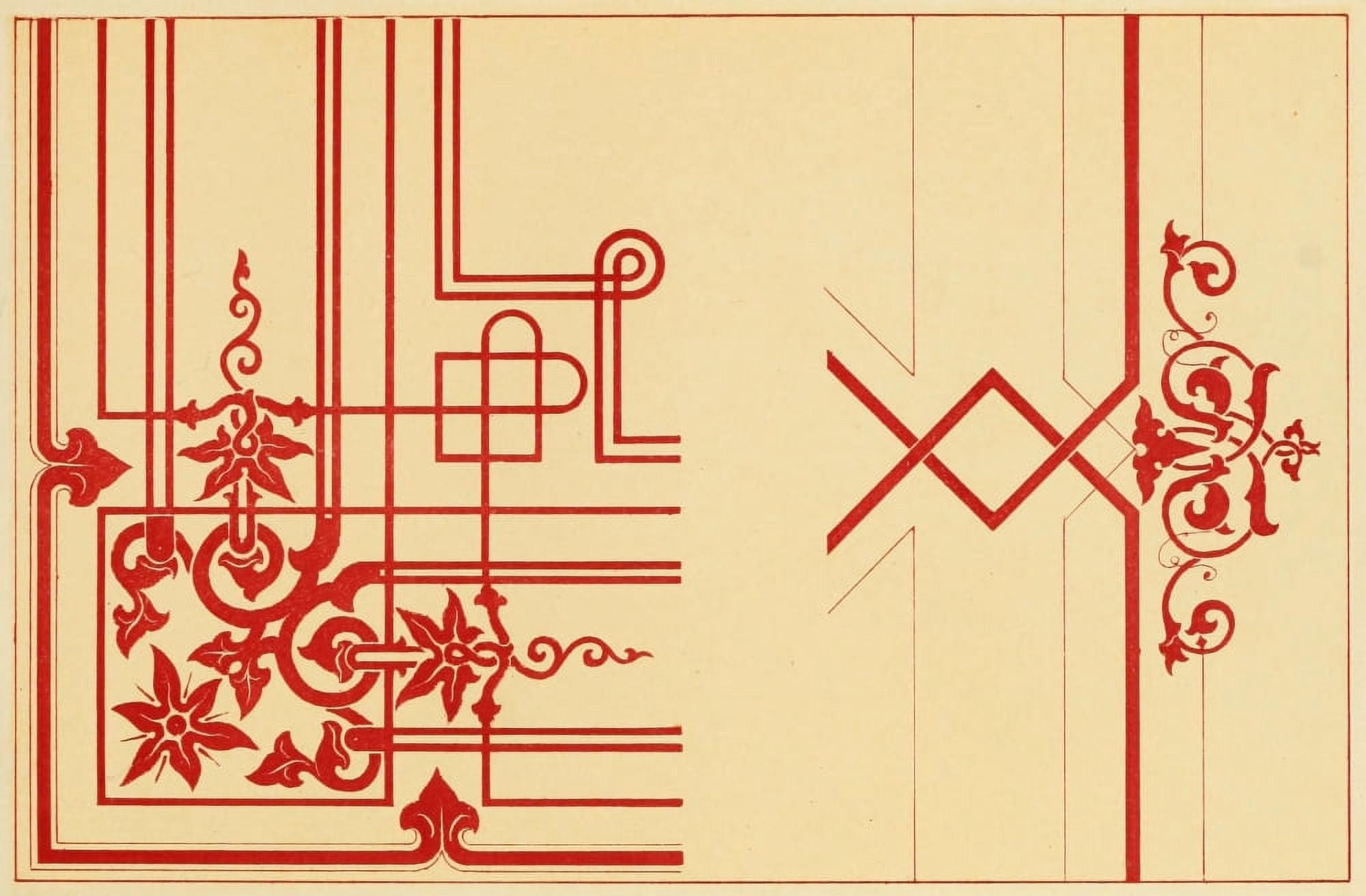 Ornamental designs by Fr Moises 1861-19 Canvas Art - (18 x 24)