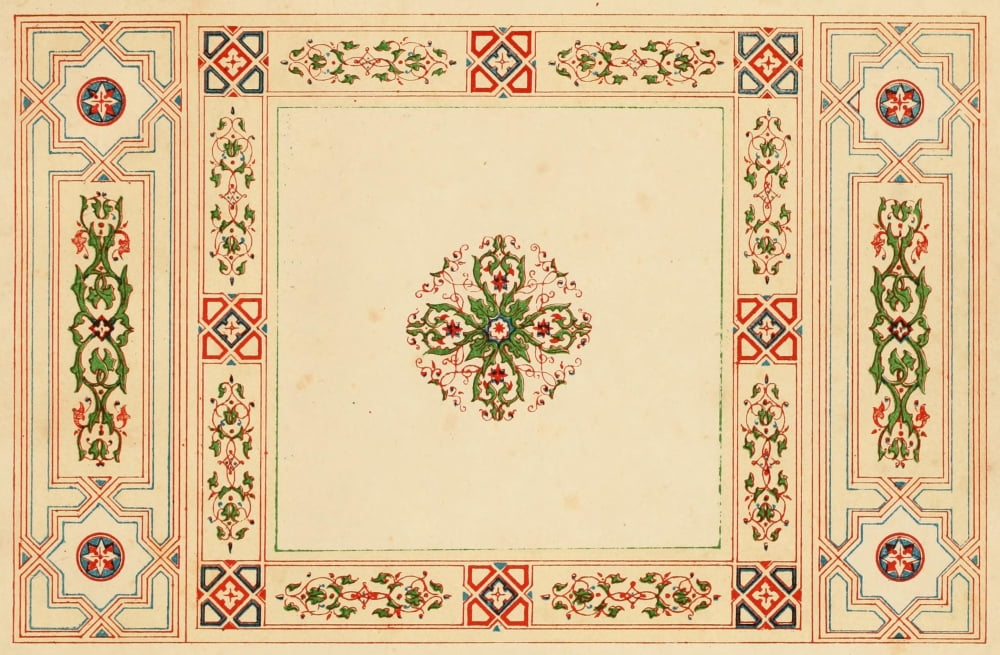 Ornamental designs by Fr Moises 1861-2 Canvas Art - (18 x 24)