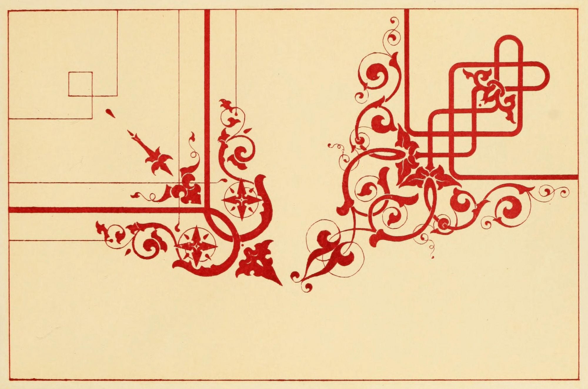 Ornamental designs by Fr Moises 1861-20 Canvas Art - (18 x 24)